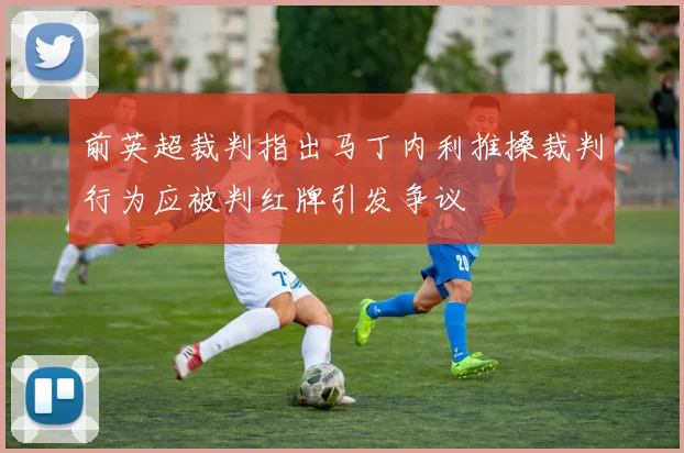 前英超裁判指出马丁内利推搡裁判行为应被判红牌引发争议